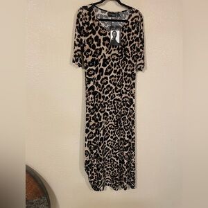 Attitudes by Renee Animal Print Dress